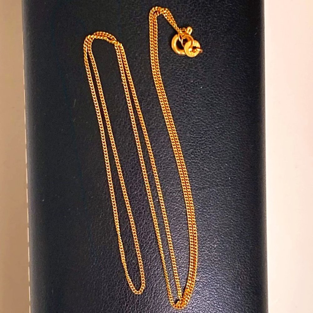Fine 18-inch chain in 14K solid gold